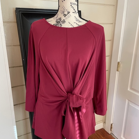 Eloquii 3/4 Sleeve Wrap Peplum Top. Size 14. - Picture 5 of 5